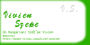 vivien szepe business card